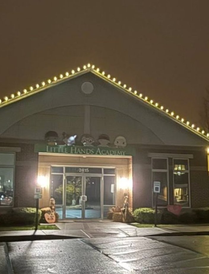 commercial christmas light installation little hands academy