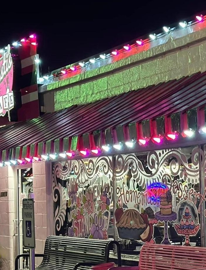 commercial christmas lights christis cafe