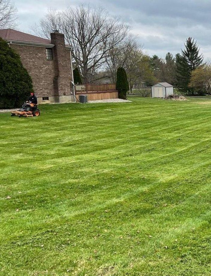 commercial lawn maintenance new development