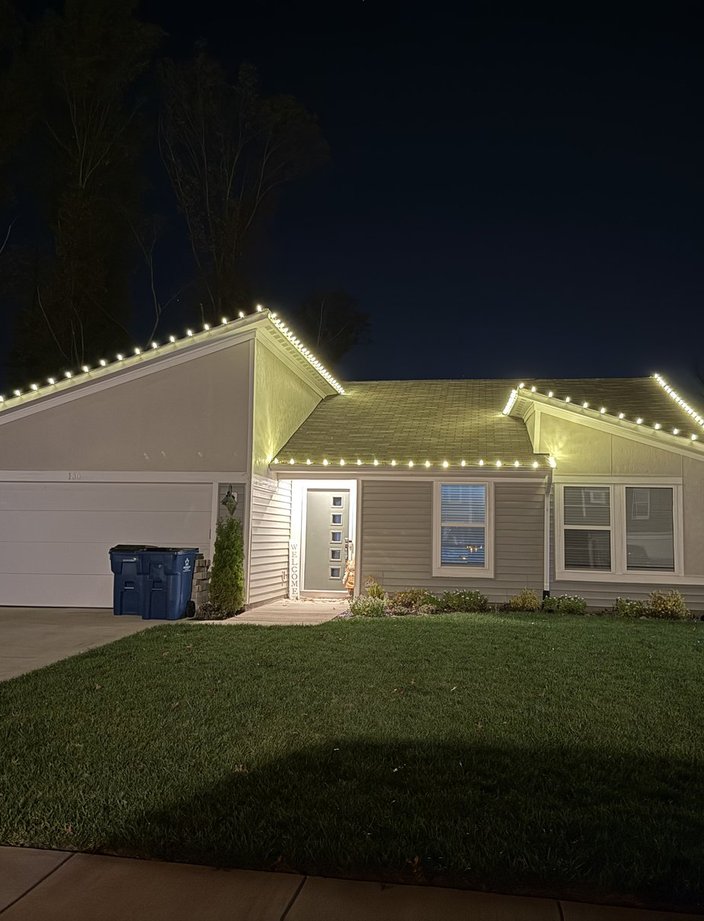 residential christmas lights warm white