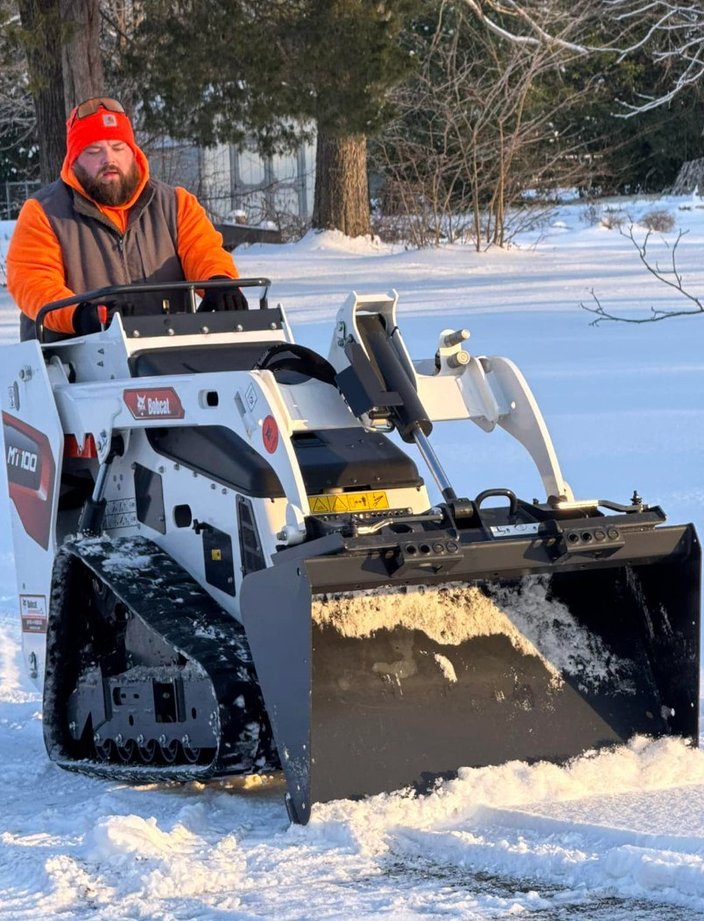 snow removal bobcat
